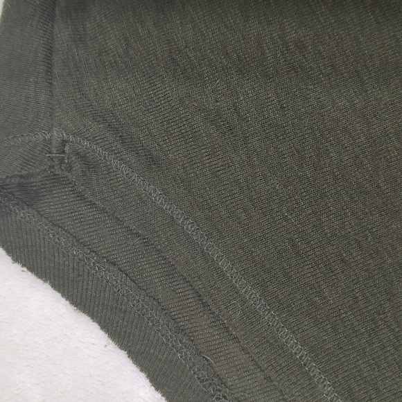 🚨3/$15 Olive Draped Neckline Top - Picture 6 of 6